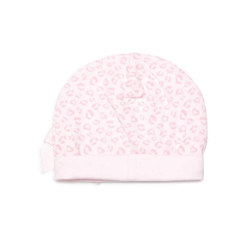 Girls Light Pink Printed Cap image number null